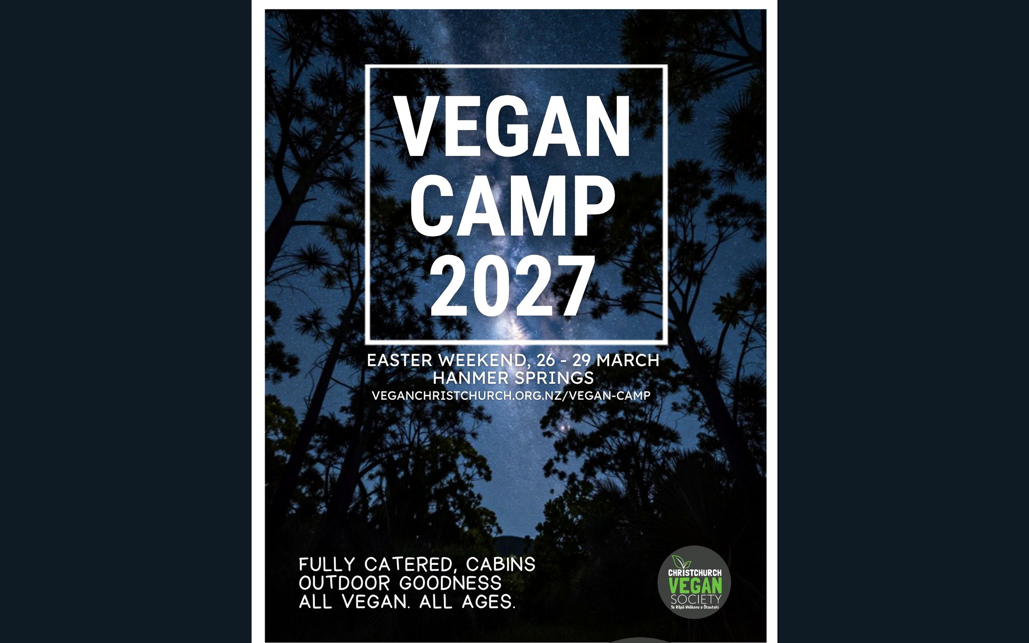 Vegan Camp 2027, Hanmer Springs