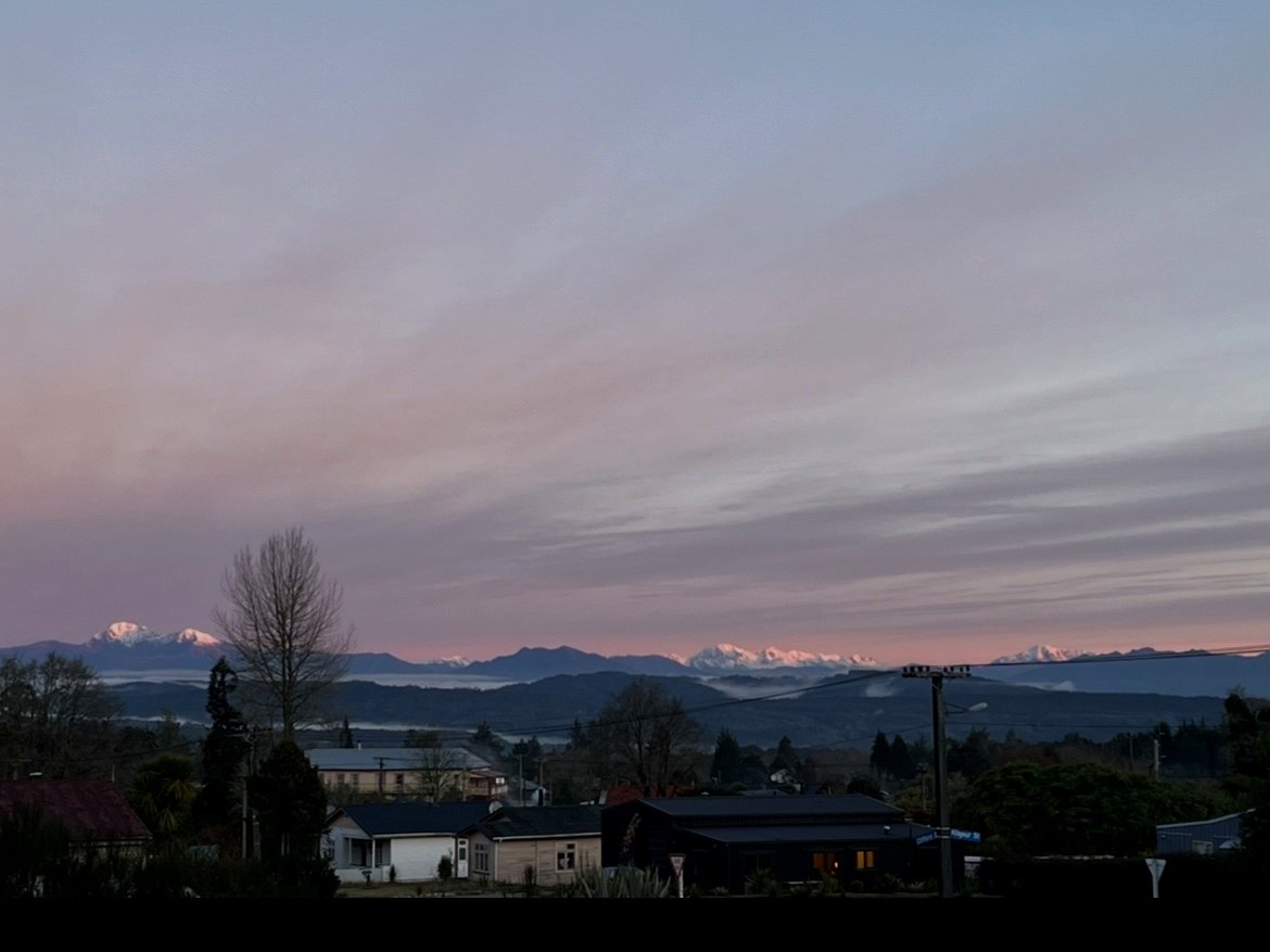 Quiet spot in a historic town with mountain views.
