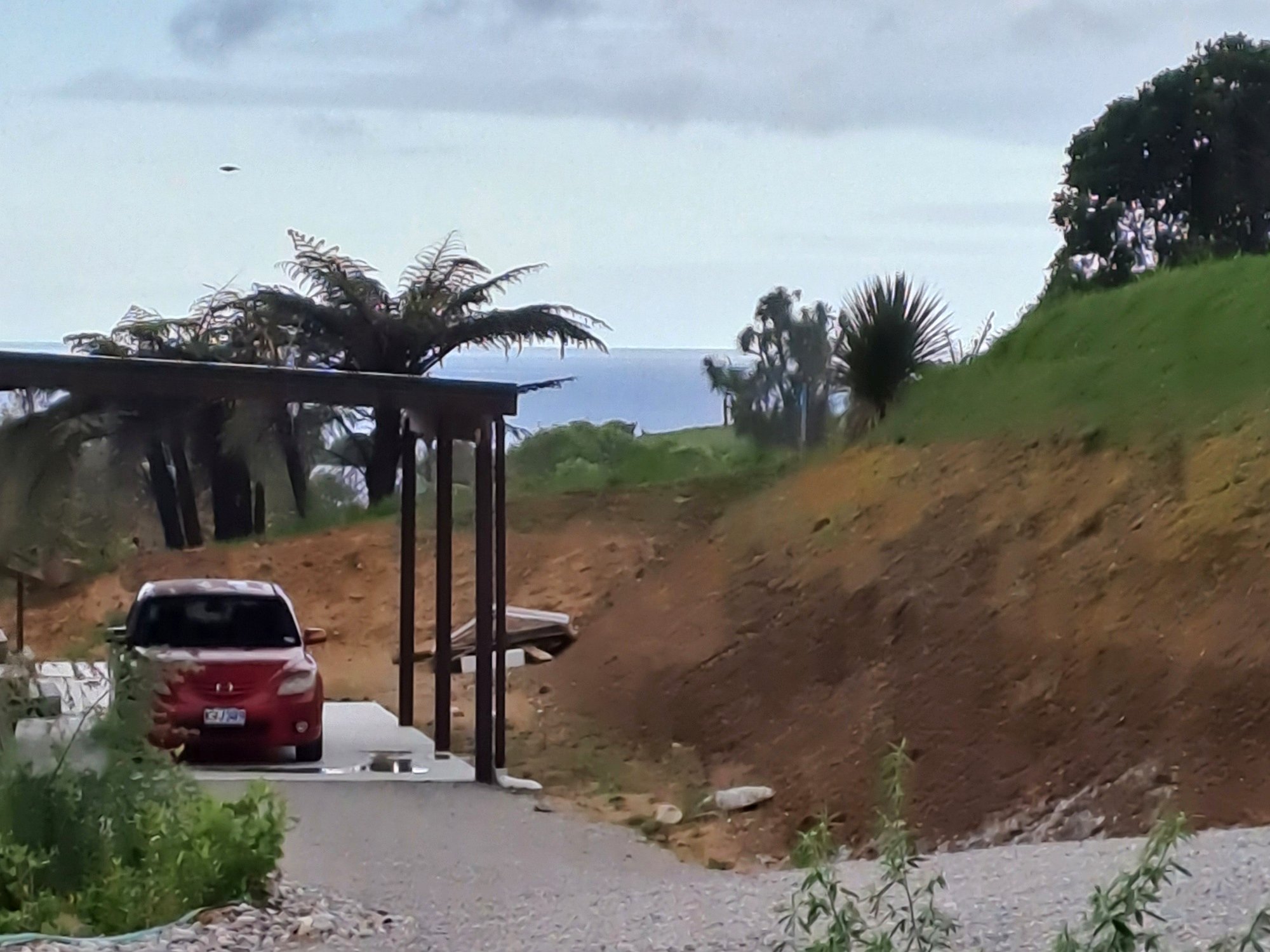 Overnight graveled parking space at Cape Foulwind photo 2