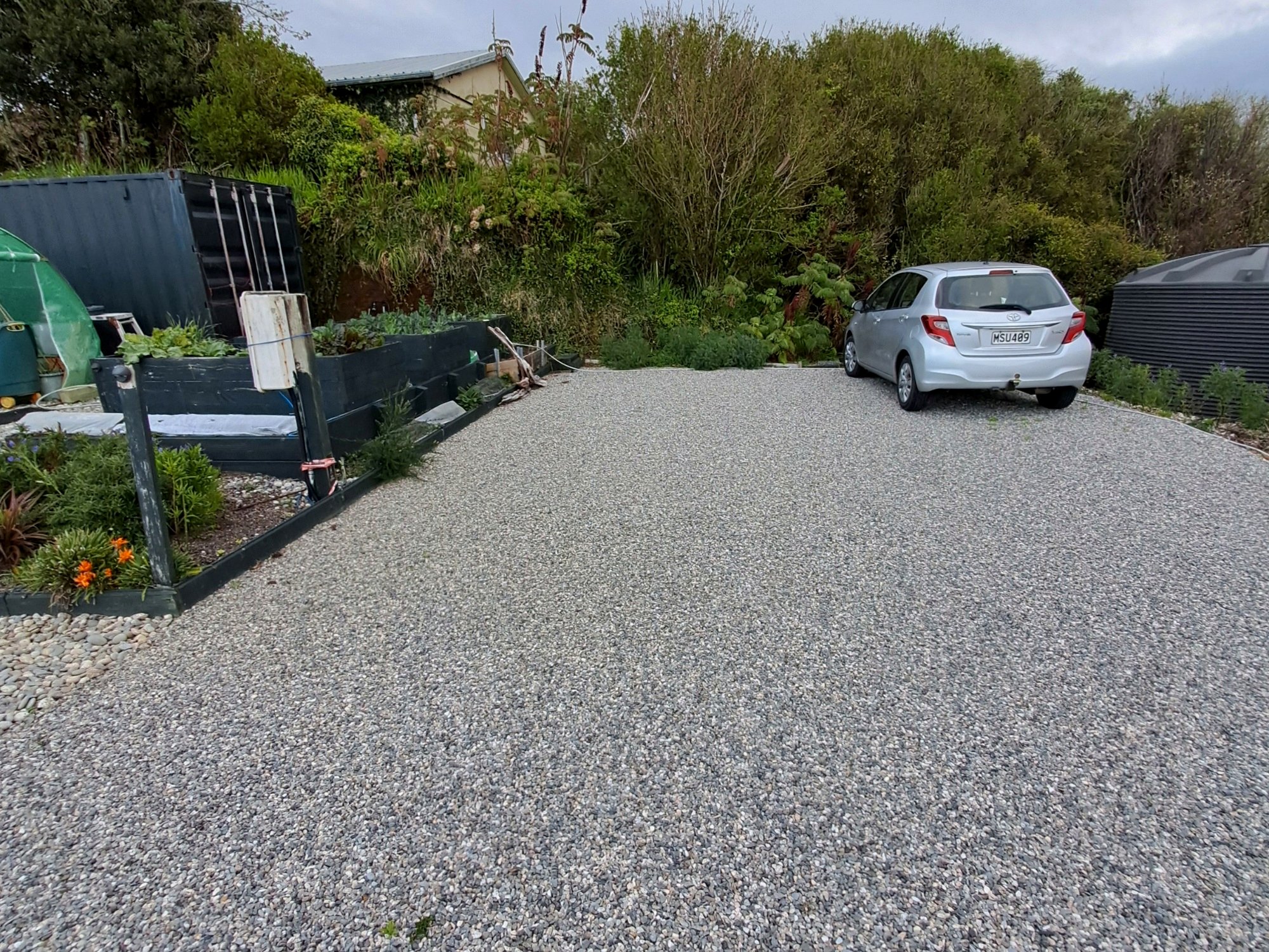 Overnight graveled parking space at Cape Foulwind photo 4