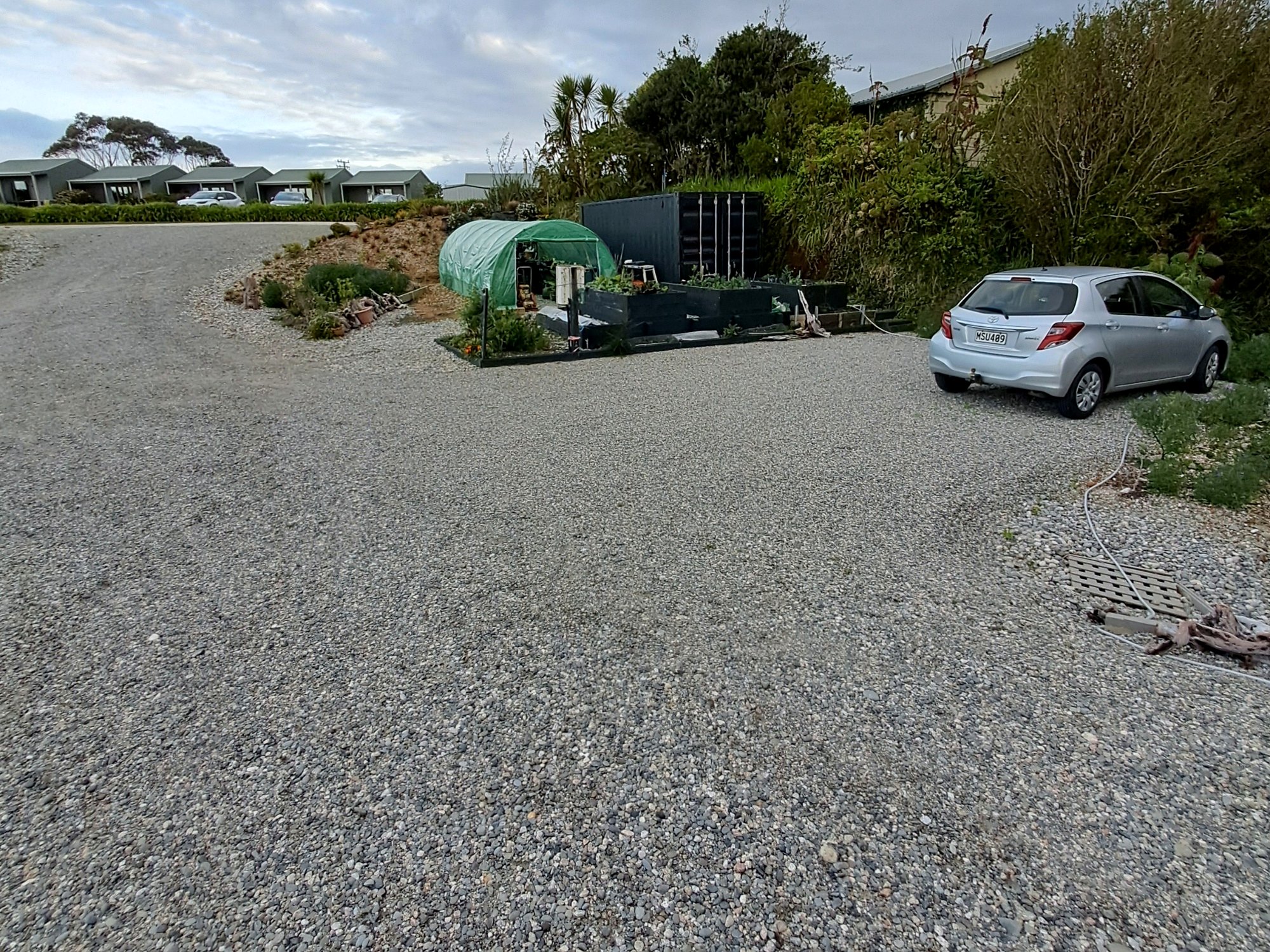 Overnight graveled parking space at Cape Foulwind photo 1