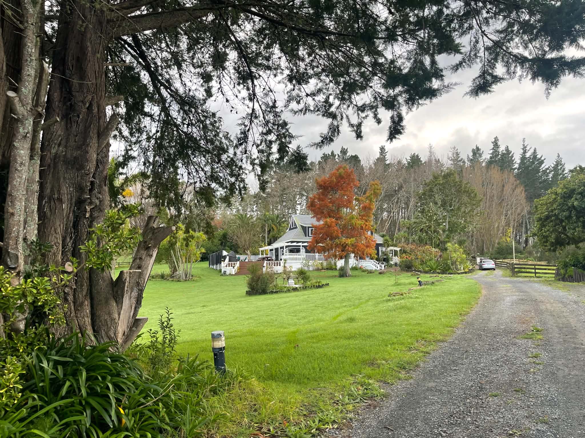 A peaceful place to park up among the beginnings of a magical garden and lifestyle property.