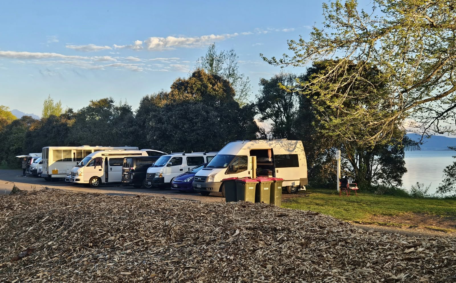 Hamurana Reserve, Lake Rotorua, campsite in Bay of Plenty