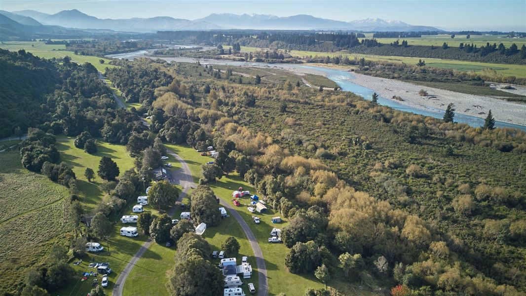Peel Forest Campground, campsite in Canterbury