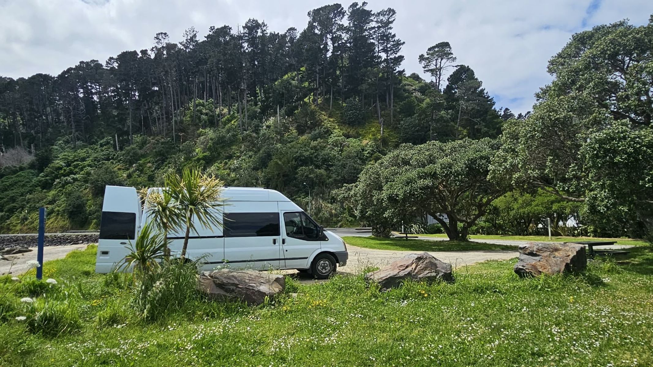 Tararū Beachfront North Reserve, campsite in Waikato