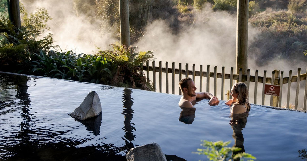 Waikite Valley Thermal Pools, campsite in Waikato